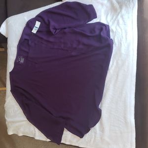 VAN Heusen XL 3/4 sleeve top Purple